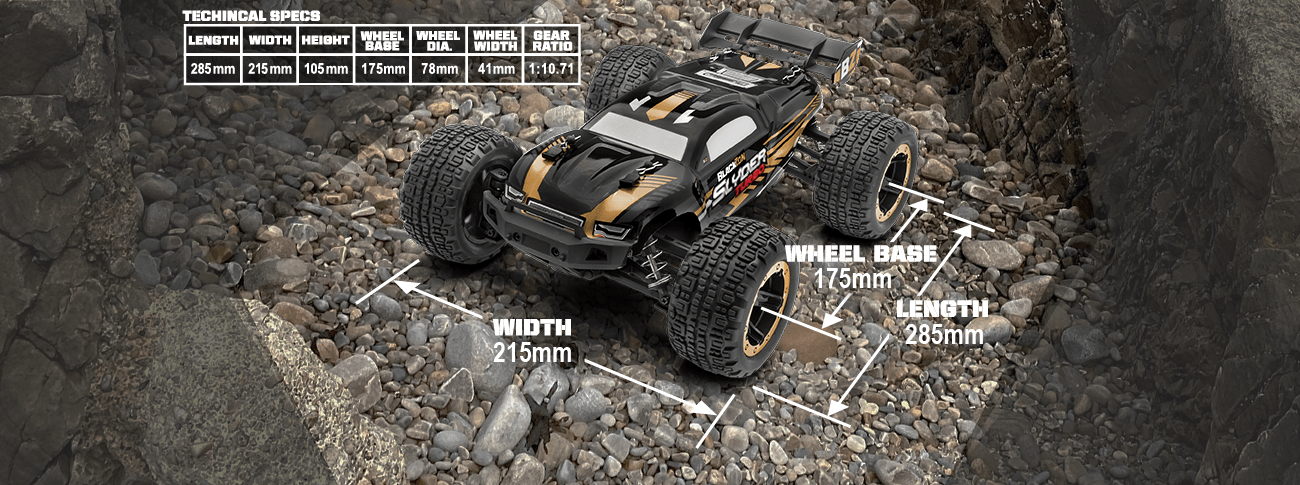 BLACKZON SLYDER ST TURBO 1/16 4WD 2S BRUSHLESS GREEN 540214